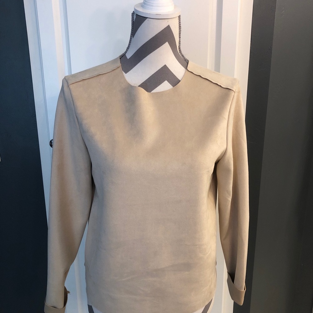 Philosophy suede top